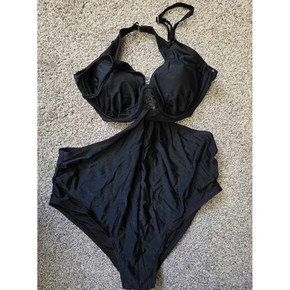 Ingrid & Isabel Other - Ingrid And Isabel Maternity Swimsuit XL One Piece Black Adjustable EUC